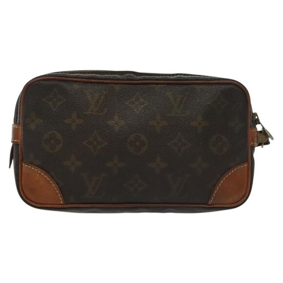 LOUIS VUITTON Monogram Marly Dragonne PM Clutch Bag M51827 LV Auth th6275 - Picture 3 of 16